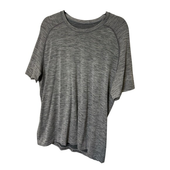 Lululemon Metal Vent Tech Mens Shirt Gray Short Sleeve Active Workout Gym Sz XL - Picture 2 of 6